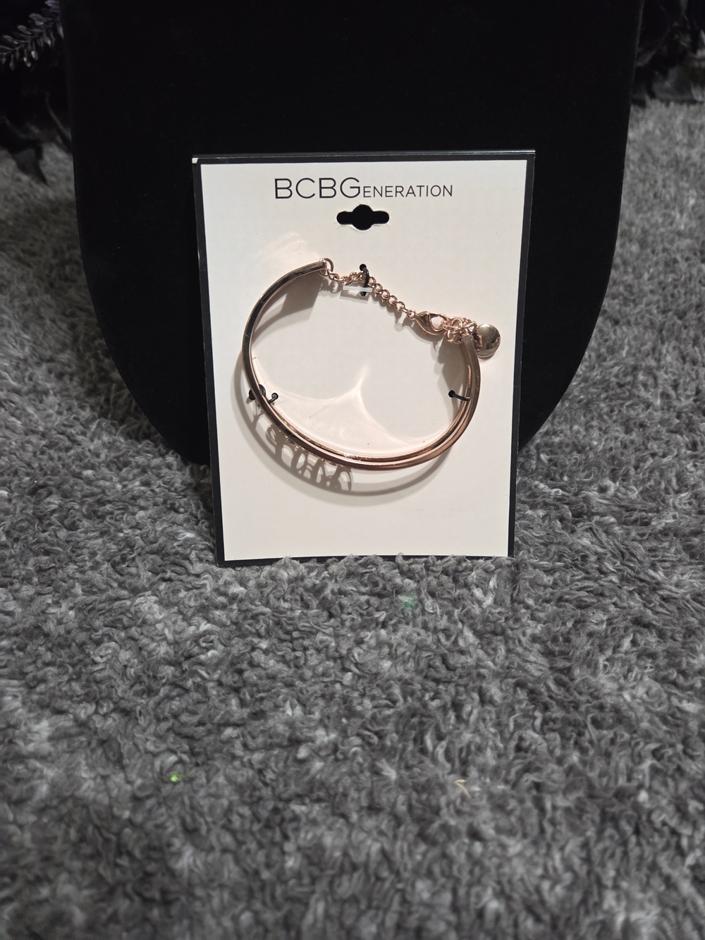 BCBGeneration Rose Gold Layered Cuff Bracelet